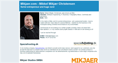Desktop Screenshot of mikjaer.com