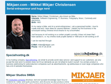Tablet Screenshot of mikjaer.com